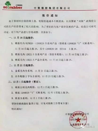 中策漲價