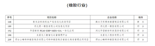 省級名單公布！龍星化工等多家橡企上榜