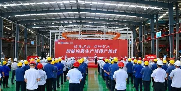廣西建機智能涂裝生產線順利投產! 廣西建機智能涂裝生產線順利投產!