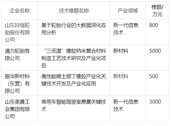 輪胎項(xiàng)目攻關(guān)，5000萬元邀您揭榜！
