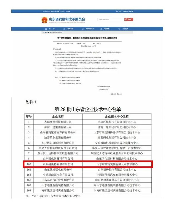 2022年以來，公司先后榮獲山東省企業(yè)技術(shù)中心、山東省技術(shù)創(chuàng)新示范企業(yè)、山東省高端品牌培育企業(yè)等重磅榮譽(yù)，2項(xiàng)成果入選省技術(shù)創(chuàng)新成果庫。