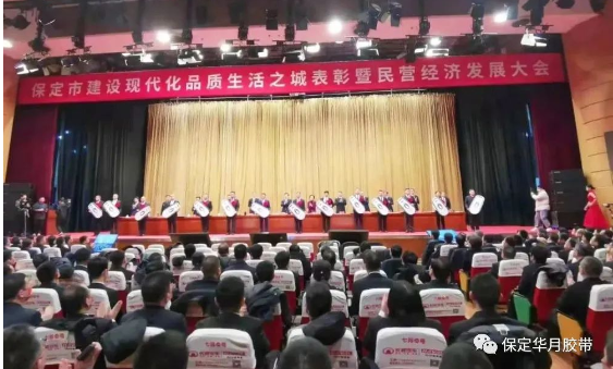 助力現代品質生活之城建設，華月膠帶獲評保定市“優(yōu)秀民營企業(yè)”