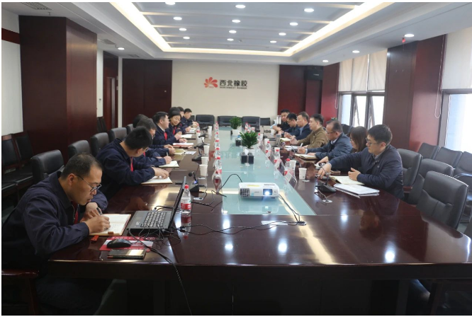 延長石油集團首席經(jīng)濟學(xué)家蒲小川一行蒞臨陜西延長石油西北橡膠有限公司調(diào)研指導(dǎo)。調(diào)研組一行先后參觀了公司展廳、膠布制品分公司，現(xiàn)場聽取了公司概況、生產(chǎn)運營、技術(shù)創(chuàng)新及后續(xù)發(fā)展規(guī)劃等工作情況。