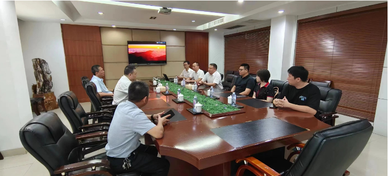在集團常務副總林資源的陪同講解下，調研組對集團的關鍵技術攻關、創新平臺建設、人才引進培育以及高新技術企業認定等方面進行了充分調研，并詳細了解了企業的生產運行、產品研發、市場開拓和發展規劃等情況。