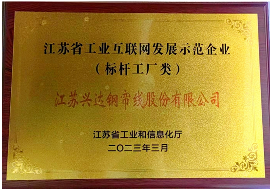 江蘇興達榮獲“2023年度江蘇省工業(yè)互聯(lián)網(wǎng)標(biāo)桿工廠”稱號，為該公司的數(shù)字化轉(zhuǎn)型之路奠定了堅實基礎(chǔ)。未來，江蘇興達表示將進一步整合先進技術(shù)，推動行業(yè)智能化生產(chǎn)水平的提升，為橡膠行業(yè)的智能制造和綠色制造作出更大貢獻。