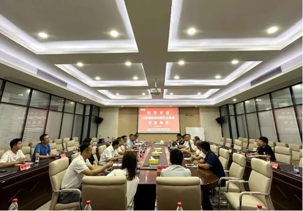  最后，考察團一行前往上海浦東電線電纜集團總部，參觀了上海電線電纜博物館。陳建義，集團副總裁及博物館館長，詳細介紹了集團的經營發展情況和系列產品。雙方就數字化生產、智能制造、成本控制、市場布局等方面展開了友好互動交流。