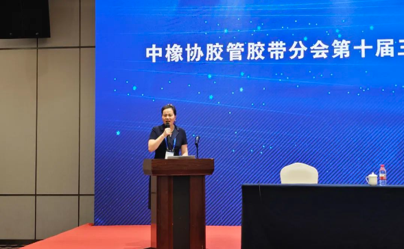 10月18日的論壇上，19名專家、學者、企業家從近些年中國經濟發展的趨勢，膠管膠帶發展變化，數字化的改革，技術的變革等進行了交流。三力士股份有限公司董事長吳瓊瑛主持了此次會議，并就“三力士數智化發展之路”作了專題報告，詳細介紹了公司在數字化建設方面的取得的成就和發展方向。